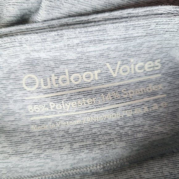 Outdoor Voices Heathered Gray Tights Leggings Women's Size XS - Picture 6 of 7